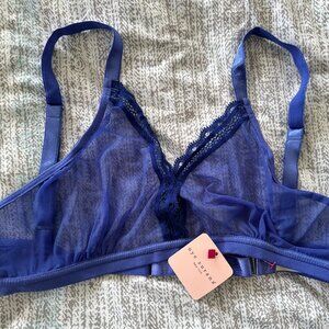 Uye Surana Ultramarine Sheerly Mesh Bralette 2X/3X